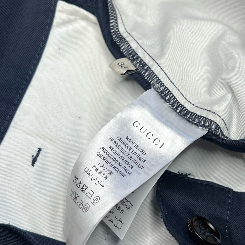 Gucci Men's Navy Blue Shorts - Picture 9 of 14
